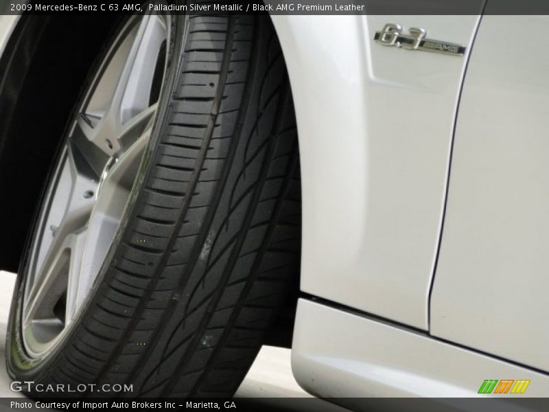 Palladium Silver Metallic / Black AMG Premium Leather 2009 Mercedes-Benz C 63 AMG