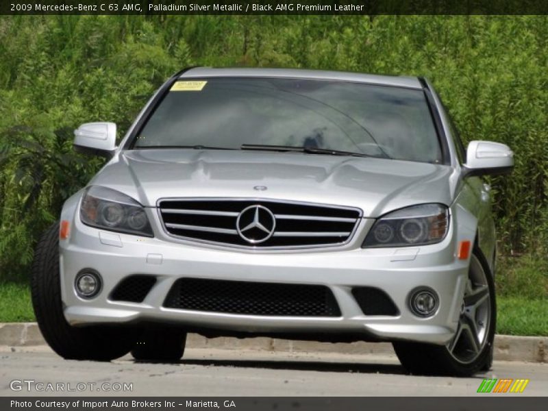 Palladium Silver Metallic / Black AMG Premium Leather 2009 Mercedes-Benz C 63 AMG