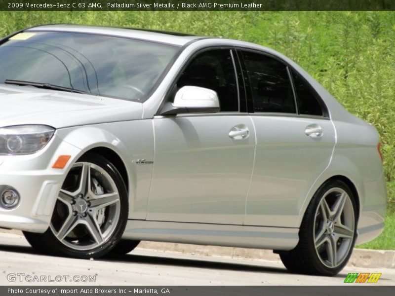 Palladium Silver Metallic / Black AMG Premium Leather 2009 Mercedes-Benz C 63 AMG