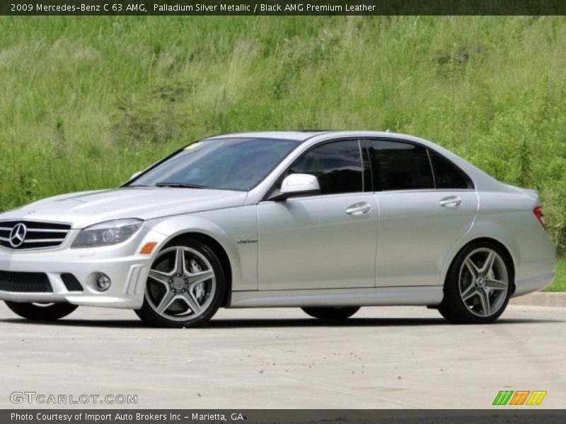 Palladium Silver Metallic / Black AMG Premium Leather 2009 Mercedes-Benz C 63 AMG
