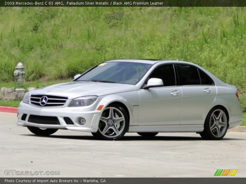 Palladium Silver Metallic / Black AMG Premium Leather 2009 Mercedes-Benz C 63 AMG