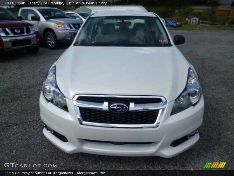 Satin White Pearl / Ivory 2014 Subaru Legacy 2.5i Premium