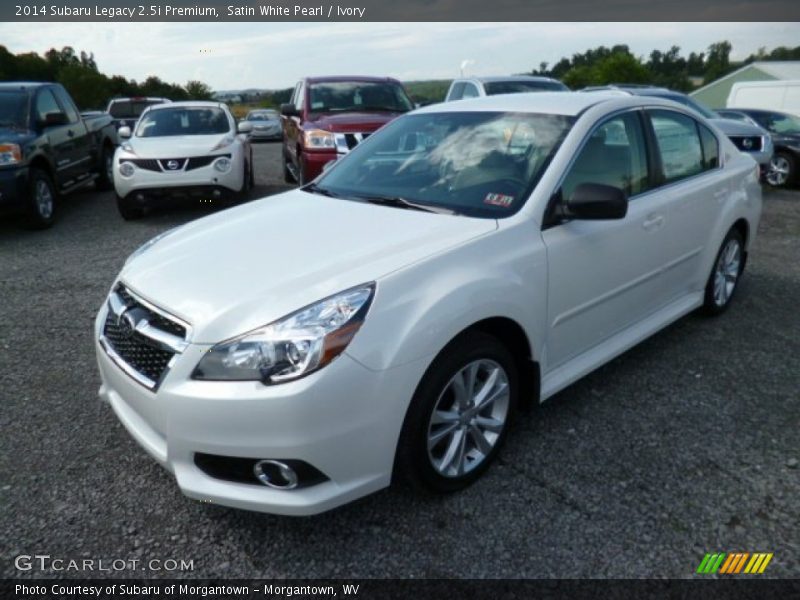 Satin White Pearl / Ivory 2014 Subaru Legacy 2.5i Premium