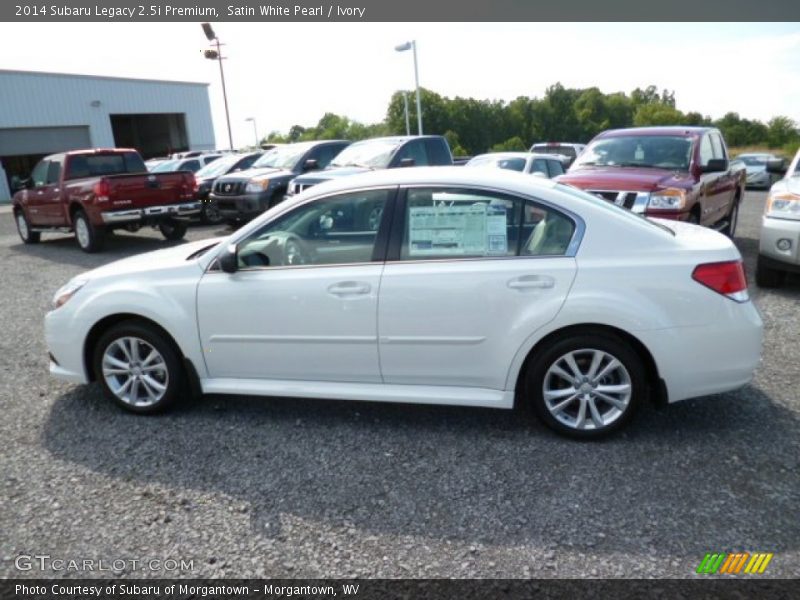 Satin White Pearl / Ivory 2014 Subaru Legacy 2.5i Premium