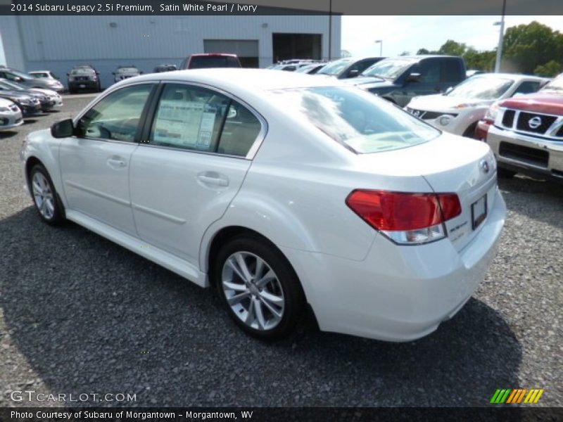 Satin White Pearl / Ivory 2014 Subaru Legacy 2.5i Premium