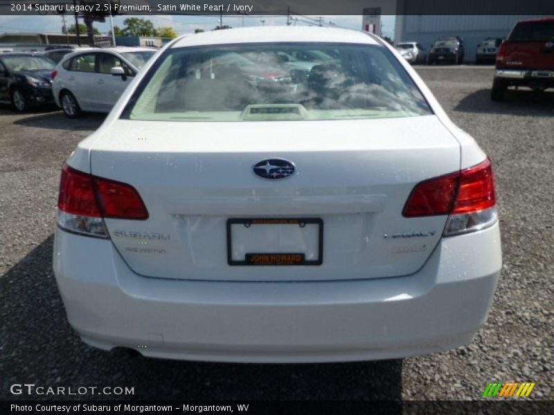 Satin White Pearl / Ivory 2014 Subaru Legacy 2.5i Premium