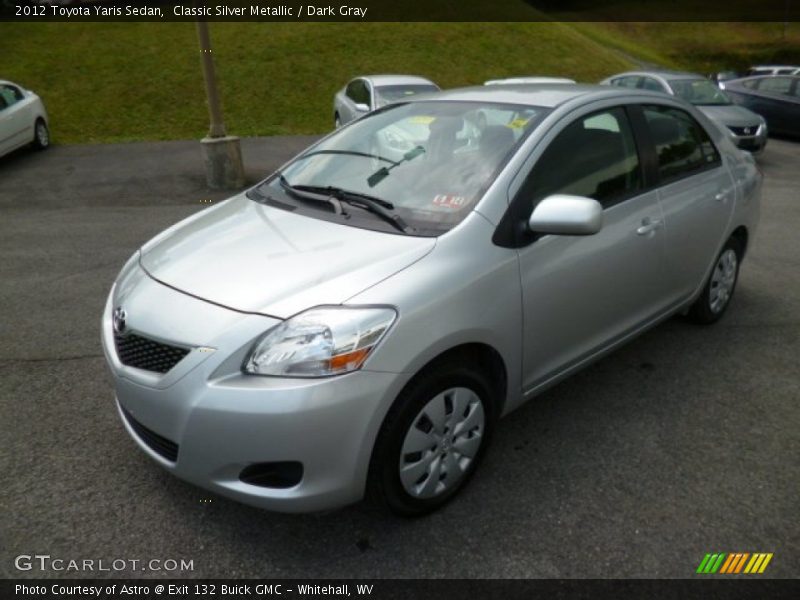 Classic Silver Metallic / Dark Gray 2012 Toyota Yaris Sedan