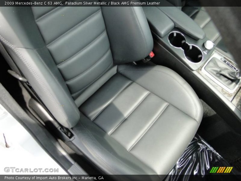 Palladium Silver Metallic / Black AMG Premium Leather 2009 Mercedes-Benz C 63 AMG