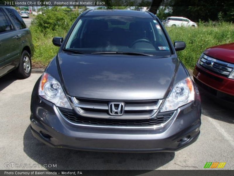 Polished Metal Metallic / Black 2011 Honda CR-V EX 4WD