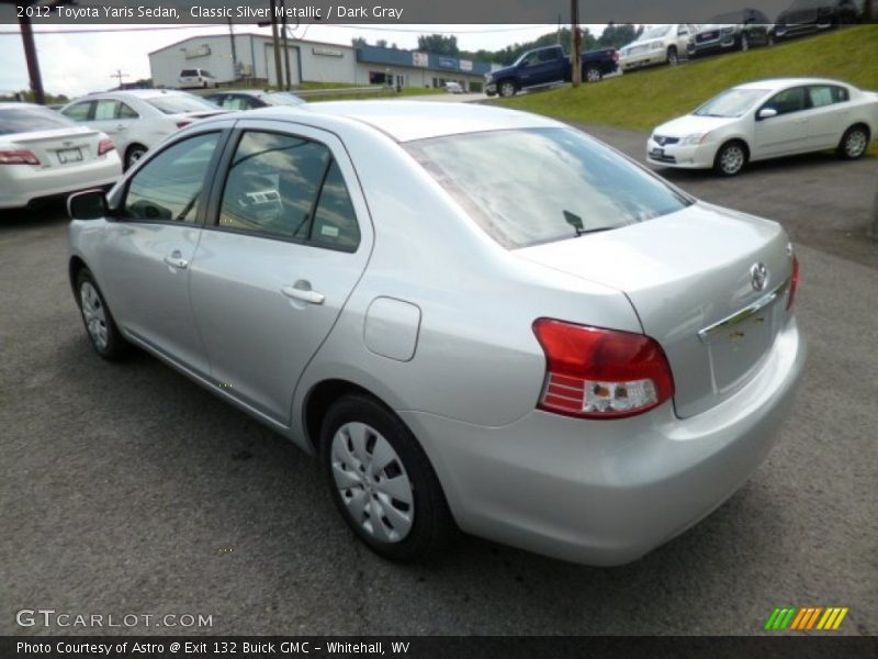 Classic Silver Metallic / Dark Gray 2012 Toyota Yaris Sedan
