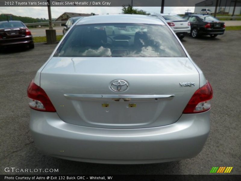 Classic Silver Metallic / Dark Gray 2012 Toyota Yaris Sedan
