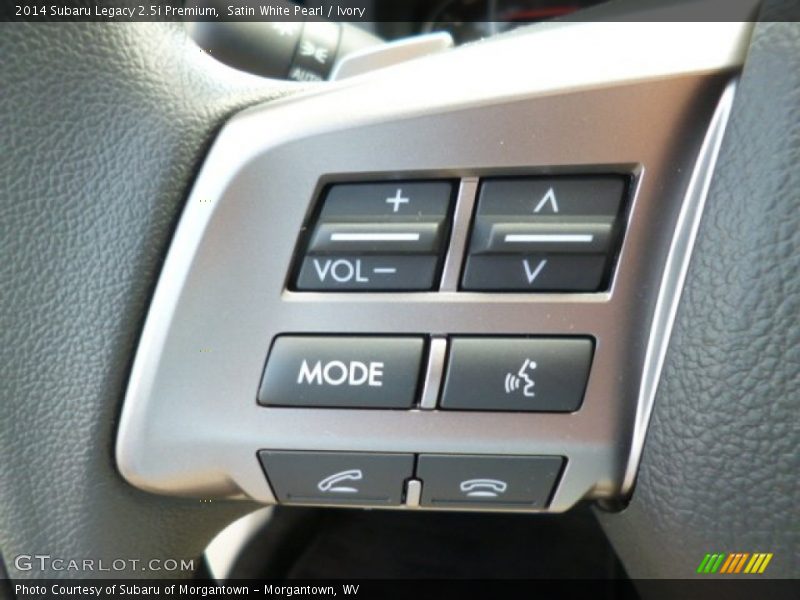 Satin White Pearl / Ivory 2014 Subaru Legacy 2.5i Premium