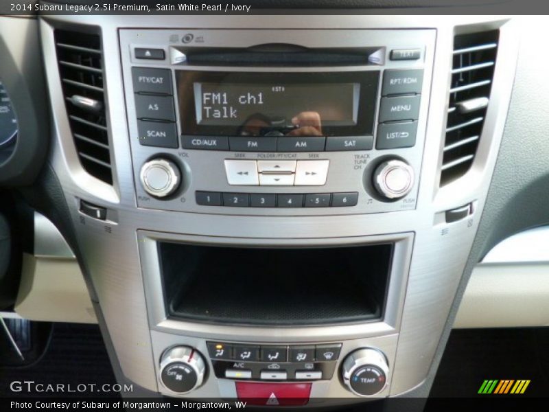 Satin White Pearl / Ivory 2014 Subaru Legacy 2.5i Premium