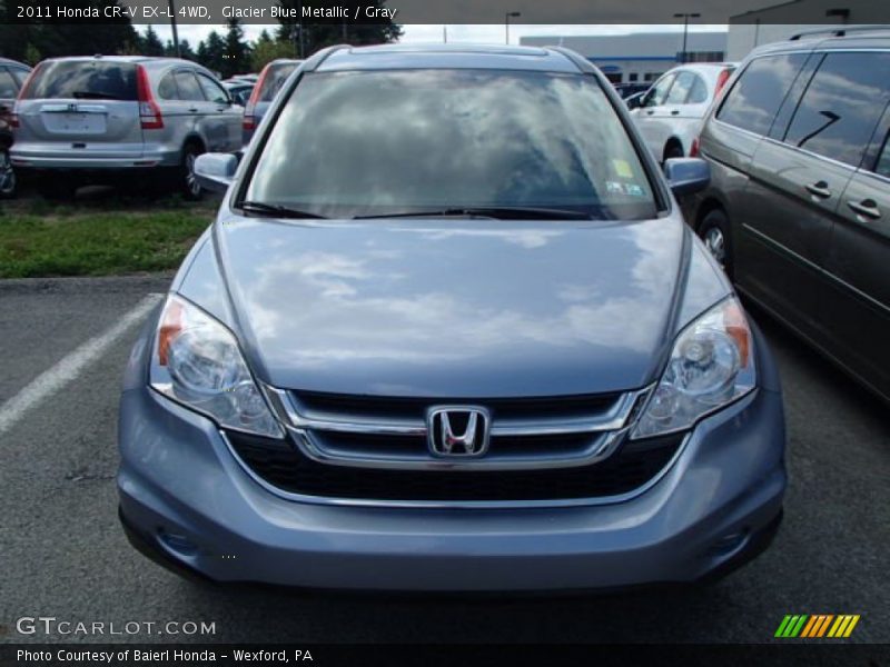 Glacier Blue Metallic / Gray 2011 Honda CR-V EX-L 4WD