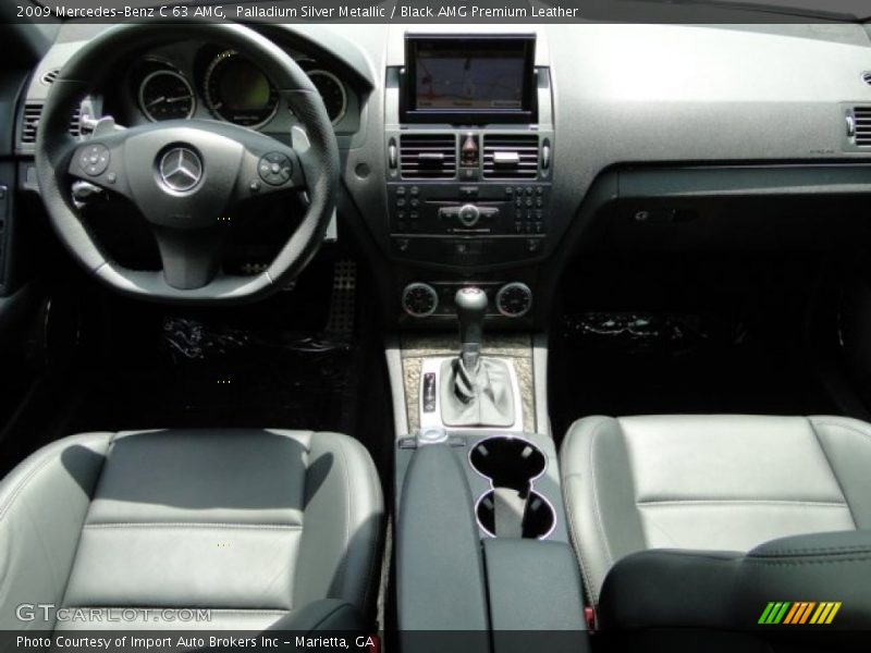 Palladium Silver Metallic / Black AMG Premium Leather 2009 Mercedes-Benz C 63 AMG