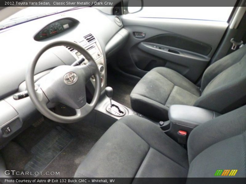 Classic Silver Metallic / Dark Gray 2012 Toyota Yaris Sedan