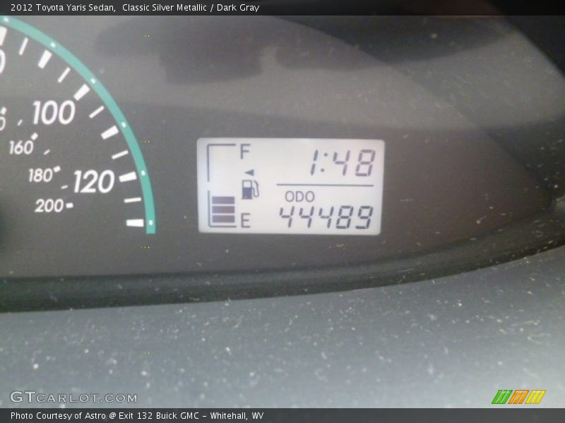 Classic Silver Metallic / Dark Gray 2012 Toyota Yaris Sedan