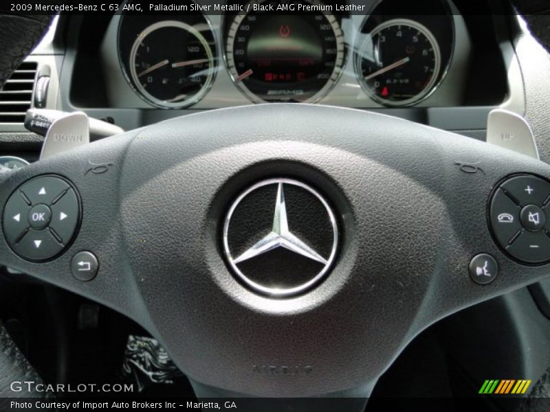 Palladium Silver Metallic / Black AMG Premium Leather 2009 Mercedes-Benz C 63 AMG