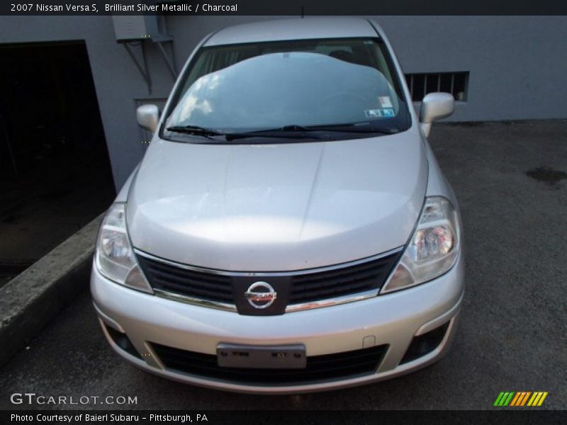 Brilliant Silver Metallic / Charcoal 2007 Nissan Versa S