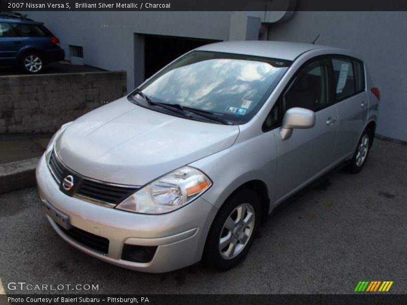 Brilliant Silver Metallic / Charcoal 2007 Nissan Versa S