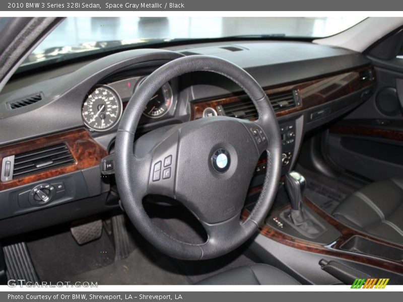 Space Gray Metallic / Black 2010 BMW 3 Series 328i Sedan