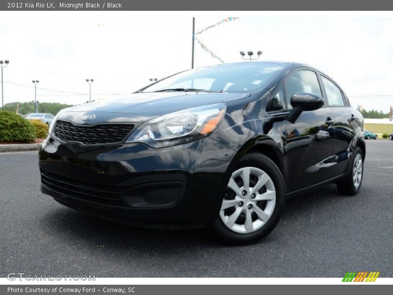 Midnight Black / Black 2012 Kia Rio LX