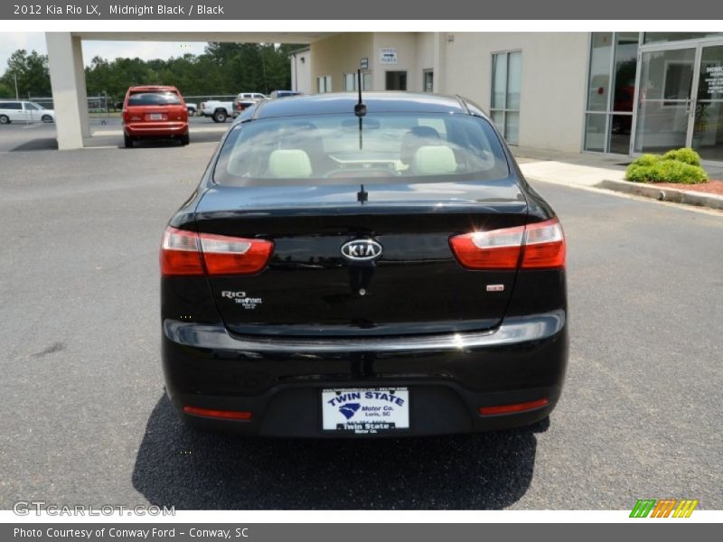 Midnight Black / Black 2012 Kia Rio LX