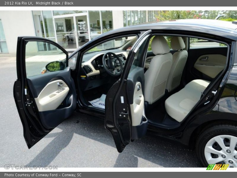 Midnight Black / Black 2012 Kia Rio LX