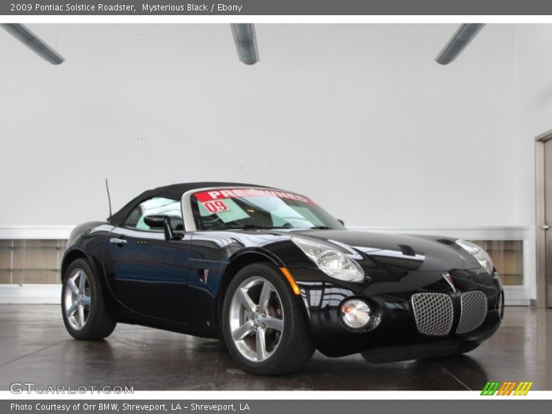 Mysterious Black / Ebony 2009 Pontiac Solstice Roadster