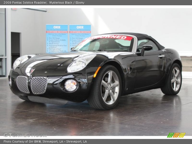 Mysterious Black / Ebony 2009 Pontiac Solstice Roadster