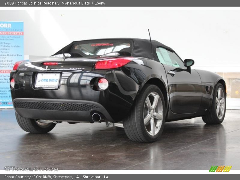 Mysterious Black / Ebony 2009 Pontiac Solstice Roadster