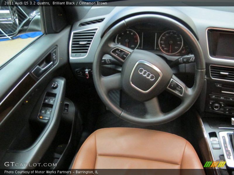 Brilliant Black / Cinnamon Brown 2011 Audi Q5 3.2 quattro