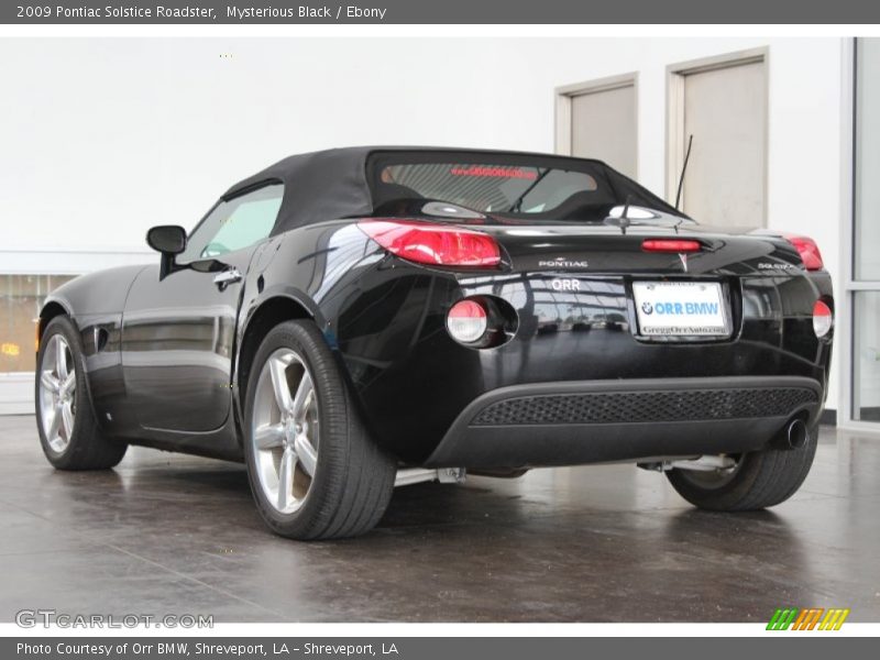 Mysterious Black / Ebony 2009 Pontiac Solstice Roadster