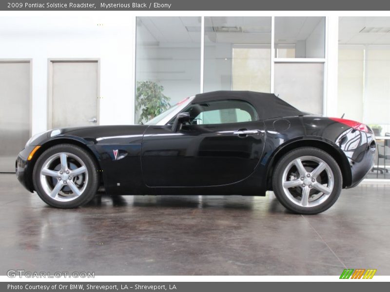 Mysterious Black / Ebony 2009 Pontiac Solstice Roadster