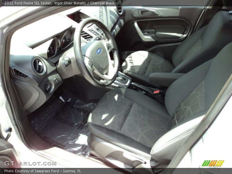 Charcoal Black Interior - 2012 Fiesta SEL Sedan 