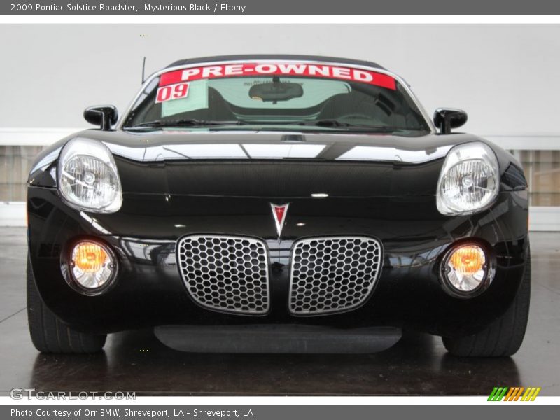 Mysterious Black / Ebony 2009 Pontiac Solstice Roadster