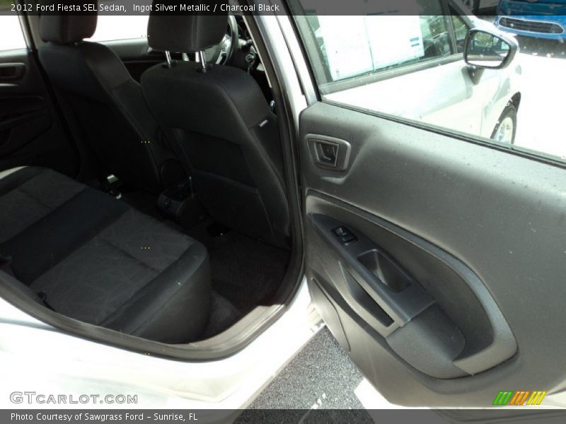Ingot Silver Metallic / Charcoal Black 2012 Ford Fiesta SEL Sedan