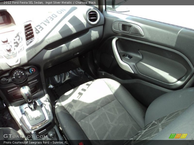 Ingot Silver Metallic / Charcoal Black 2012 Ford Fiesta SEL Sedan