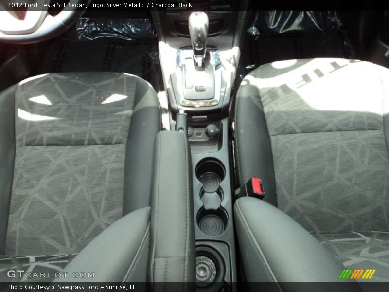 Ingot Silver Metallic / Charcoal Black 2012 Ford Fiesta SEL Sedan