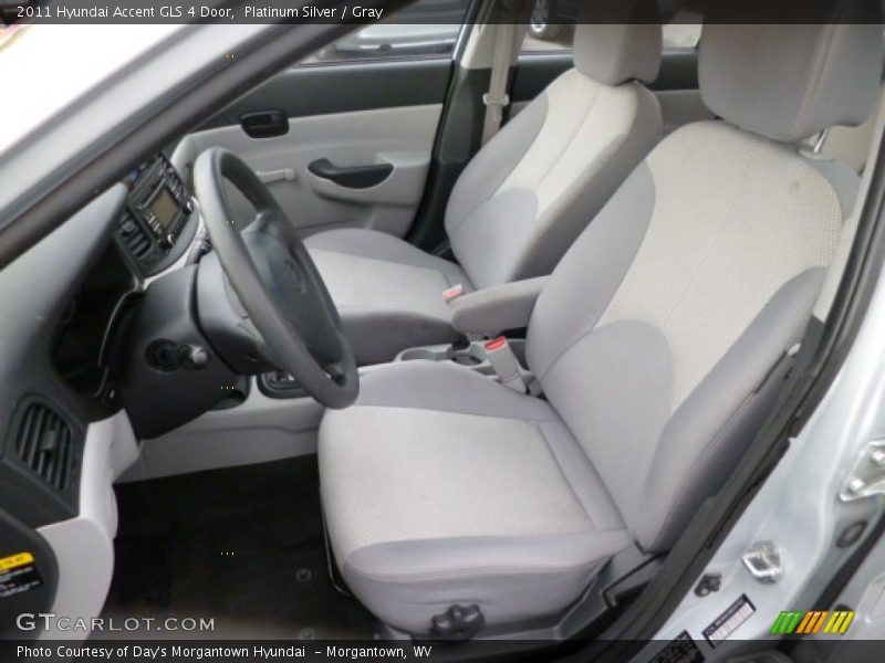 Platinum Silver / Gray 2011 Hyundai Accent GLS 4 Door