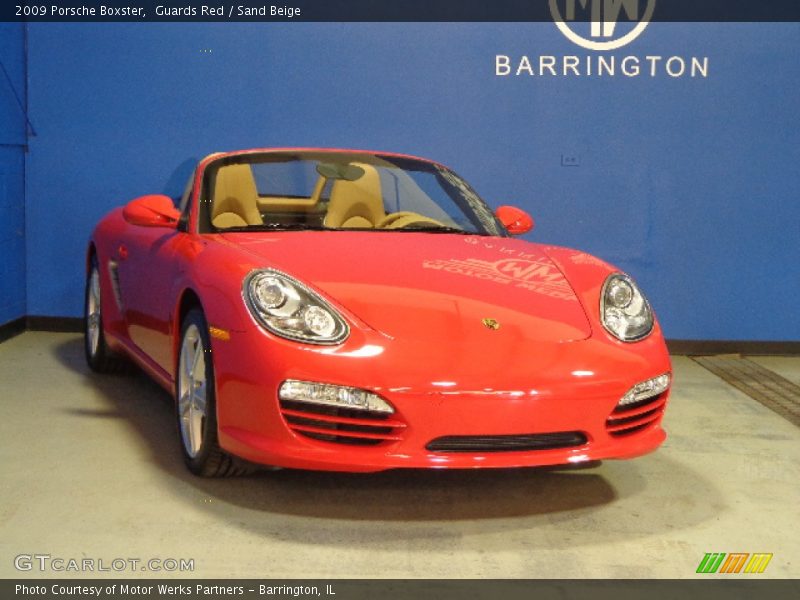 Guards Red / Sand Beige 2009 Porsche Boxster