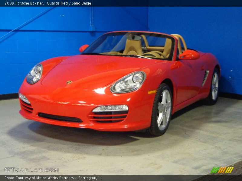 Guards Red / Sand Beige 2009 Porsche Boxster
