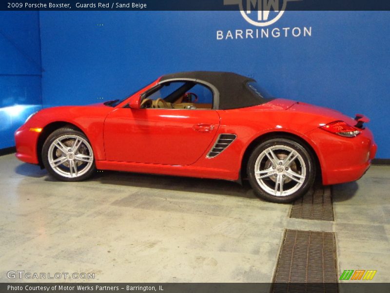 Guards Red / Sand Beige 2009 Porsche Boxster