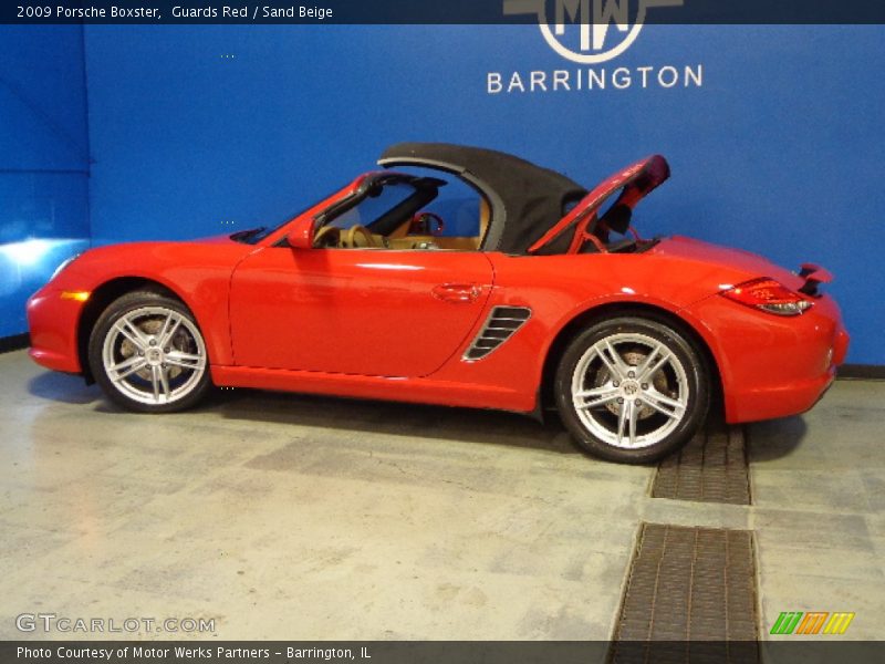 Guards Red / Sand Beige 2009 Porsche Boxster