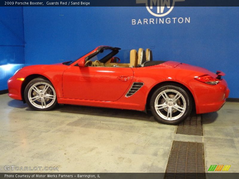 Guards Red / Sand Beige 2009 Porsche Boxster