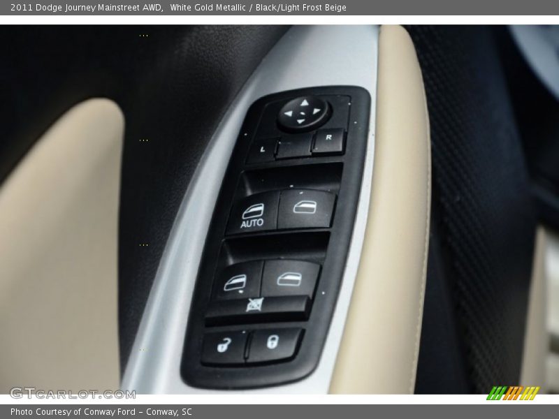 White Gold Metallic / Black/Light Frost Beige 2011 Dodge Journey Mainstreet AWD