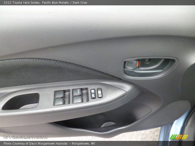 Pacific Blue Metallic / Dark Gray 2012 Toyota Yaris Sedan