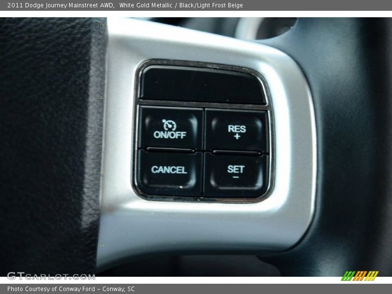 White Gold Metallic / Black/Light Frost Beige 2011 Dodge Journey Mainstreet AWD