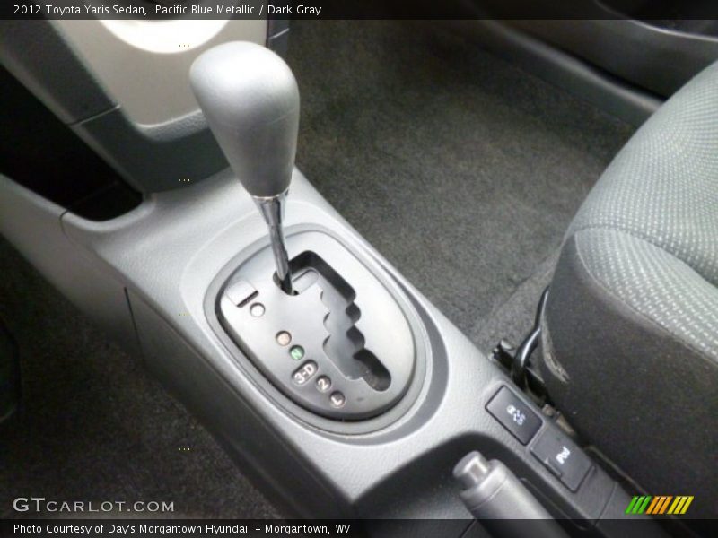 Pacific Blue Metallic / Dark Gray 2012 Toyota Yaris Sedan