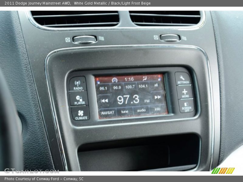 White Gold Metallic / Black/Light Frost Beige 2011 Dodge Journey Mainstreet AWD